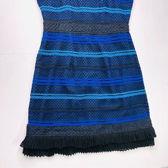 Adelyn Rae Blue & Black Illusion Lace Crochet Dress | Size M | NWT - Picture 10 of 14